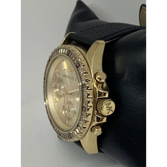 Michael Kors MK5874 Women's Leather Analog Dial Quartz Genuine Watch Watch BP606 - Picture 3 of 11